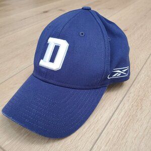 Dallas Cowboys Hat Reebok NFL Blue Cap Authentic Sideline Stretch Fit OS Logo